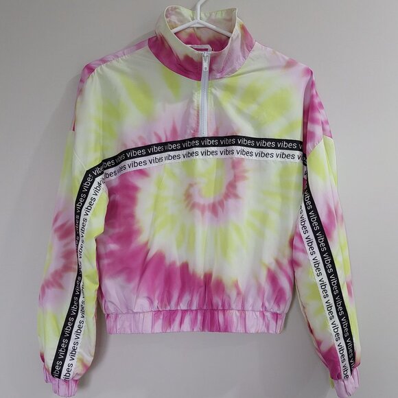 Streetwear Society Running Jacket Size Small, Pink & Yellow - Picture 1 of 7